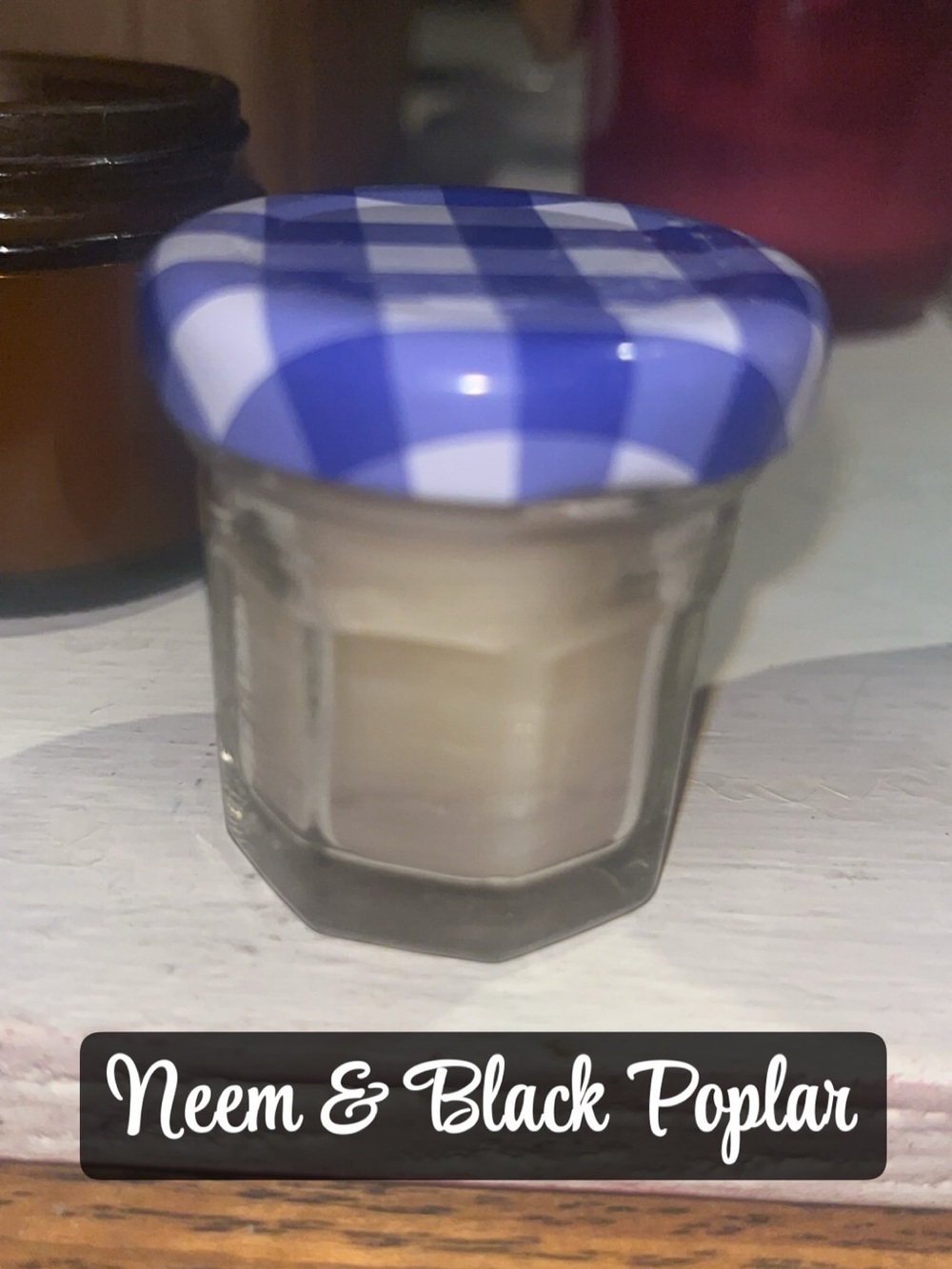 Handmade Neem & Black Poplar Mosquito Repellent Mini Candle